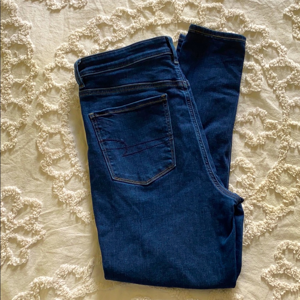American Eagle Super Hi-Rise Jeggings Jeans Sz 12S
